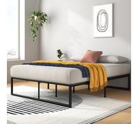 Zinus Lorelai Cama 160 x 190 cm - Estructura de Cama de 36 cm de Altura con Almacenamiento Debajo de la Cama - Estructura de Cama con Plataforma de Metal - Negro
