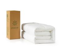 Zinus Mattress Topper, Poliéster, Blanco, 190 x 140 cm