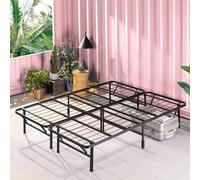 Zinus SmartBase Somier Plegable 135x190 cm - Altura 35 cm - Base Cama Matrimonio en Acero - Montaje Sin Herramientas - Espacio de Almacenamiento - Negro