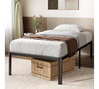 Zinus Van - Cama de 90 x 190 cm, Altura del Marco de la Cama, 41 cm, con Almacenamiento Debajo de la Cama, Marco de la Cama de Metal - Negro