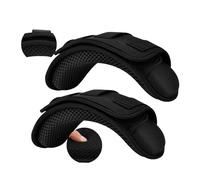 ZINZ 2-Pack Cojín Táctico Profesional, Acolchado Ultra Grueso y Transpirable para Correas de Chaleco y Mochilas - Cómodo y Duradero,Negro