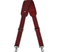 ZINZ 57" Correa de Hombro con Cojín Fijo Ultragrueso y Hebillas de Doble Equilibrio,Correa para el Hombro para Equipaje,Computadora, Cámara, Correas de Hombro Portatil (145cm,Jacquard negro y rojo)