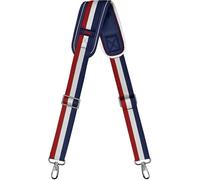 ZINZ 57" Correa de Hombro con Cojín Fijo Ultragrueso y Hebillas de Doble Equilibrio, Correa para el Hombro para Equipaje, Computadora, Cámara, Correas de Hombro Portatil (145cm,Rayas-BuWRd)