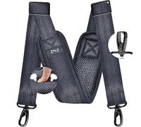 ZINZ 77 pulgadas Correa de Hombro, Correa de Bolsa Universal con Cojín Fijo Ultra Grueso y Hebillas de Doble Equilibrio para Bolsa de Hombro, Equipaje, Cámara, Bandolera, etc - Gris oscuro
