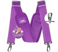 ZINZ 77 Pulgadas Correa de Hombro, Correa de Bolsa Universal con Cojín Fijo Ultra Grueso y Hebillas de Doble Equilibrio para Bolsa de Hombro, Equipaje, Cámara, Bandolera, etc - Violeta