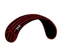 ZINZ Almohadilla Protectora Antideslizante y Acolchada para el Hombro la Correa de la Guitarra/Bolsas para Laptop/Mochila/Mensajero/bajo/cinturón de Seguridad del Coche -Negro Rojo Rayas Negras