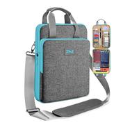 ZINZ Bolso Bandolera Expandible 12,9-13 Pulgadas | con Compartimento para Objetos de Valor, Compatible con MacBook Air/Pro/Neo 13" M5-M1, iPad 12,9/13/11, Resistente a Golpes