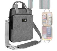 ZINZ Bolso Bandolera Expandible 12,9-13 Pulgadas | con Compartimento para Objetos de Valor, Compatible con MacBook Air/Pro/Neo 13" M5-M1, iPad 12,9/13/11, Resistente a Golpes