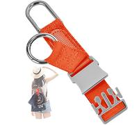 ZINZ Correa de Equipaje, Correa de Viaje Elástica con Dos Ganchos de Anillo y Hebilla, Accesorios de Viaje, Hace Que Tus Manos Estén Libres,Naranja/US
