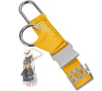 ZINZ Correa de Equipaje, Correa de Viaje Elástica con Dos Ganchos de Anillo y Hebilla, Accesorios de Viaje, Hace Que Tus Manos Estén Libres,Amarillo/US