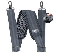 ZINZ Correa de Hombro de 79", Almohadilla de Cojín Fija Extragruesa y Cierres Dobles Correa de Repuesto Universal con Ganchos Giratorios de Metal (200 cm,Gris Oscuro)