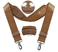 ZINZ Correa Universal para Bolso de 79.5" con Almohadilla Transpirable, Fija y Ajustable para Portátil, Cámara y Más,Caqui