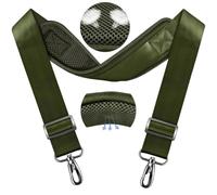 ZINZ Correa Universal para Bolso de 79.5" con Almohadilla Transpirable, Fija y Ajustable para Portátil, Cámara y Más,Verde Militar