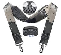 ZINZ Correa Universal para Bolso de 79.5" con Almohadilla Transpirable, Fija y Ajustable para Portátil, Cámara y Más,Gris Camuflaje