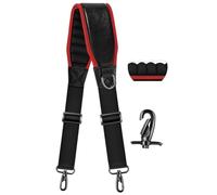 ZINZ Correa Universal para Bolso de 79" con Acolchado Grueso de Neopreno, Correa de Almohadilla Fija con Hebillas Dobles Ajustables y Ganchos Giratorios de Metal，Borde rojo