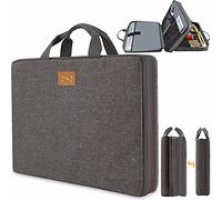 ZINZ Delgado y Expandible 15 15.6 16 Pulgadas Funda para Portátil con Asa, Impermeable con Interior Suave, Compatible con 15"-16" MacBook DELL HP Lenovo Acer ASUS,MG01Y01