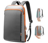 ZINZ G01OG01 Mochila delgada y extensible para portátil de 15.6" 15.6" 16" con USB, mochila multifunción de gran capacidad para hombres y mujeres