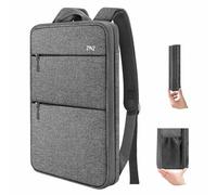 ZINZ Mochila Delgada & Expandible 15" 15,6" 16" para Portátil,D01G01 | Compatible con MacBook Pro 16"/15", Dell XPS 15/16 & La Mayoría de Notebooks 15"-16", Mochila Diaria Resistente al Agua