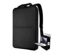 ZINZ Mochila Delgada y Expandible 17 Pulgadas para Portátil,Negro | Compatible con PC 17"-17,3", Mochila Diaria Resistente al Agua para Viajes o Negocios, Mochila para Hombre y Mujer