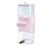 Ziociura para Pájaros, Dispensador de Agua para Loros, Práctico Automático, Menos Desorden para Periquitos, Animales Pequeños Y Aves Medianas, Rosa