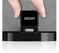 ZIOCOM Receptor Adaptador Bluetooth de 30 Pines para Bose iPhone, iPod, SoundDock y Otros Altavoces Dock de 30 Pines con Cable Auxiliar de 3,5 mm (no para Coche y Motocicleta) (Gris)
