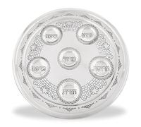 Zion Judaica - Plato tradicional de Jerusalem Classics para pascua, 30,5 cm de diámetro, no se deslustra