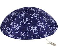 Zion Judaica Sports Kippah - Patrón de juego de pelota para adultos y niños Kippot 6 pulgadas Skullcap Yamaka para Bar/Bat Mitzvah Chuppah boda, Bicicletas azules, talla única
