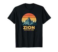 Zion National Park Utah Retro National Park Zion Camiseta