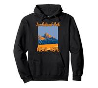 Zion National Park Utah USA Mountains Bandera Americana Sudadera con Capucha