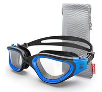 ZIONOR G1MS Gafas de natación ópticas, antifugas y antivaho, lentes correctoras profesionales, protección UV, para hombres y mujeres, al aire libre