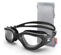ZIONOR Gafas de natación ópticas, G1 a prueba de fugas (Completamente negro -350)