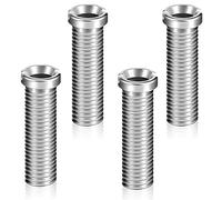 ZIOYA 4 Pieza tornillo de colador de fregadero 45mm Acero Inoxidable Espesar 304 Tornillo Hueco para Válvula de Desagüe Tornillo de Enchufe para Válvula de Fregadero Accesorios Cocina(plata)