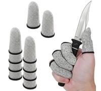ZIOYANE 10 cunas para dedos, protección resistente a los cortes y reutilizables, antideslizantes, fundas transpirables para cocina, jardín, escultura, trabajo