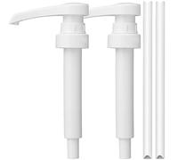ZIOYANE Juego de 2 dispensadores con Bomba para sirope, con Cabezal y Conector Reutilizables para Botellas de Cristal Monin de 700 ml (plástico), para café y Cocina