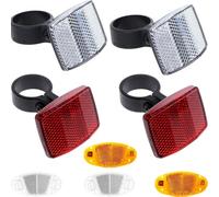 ZIOYANE Juego de 2 Reflectores de radios, Reflectores de ojo de gato para ruedas delanteras y traseras, Accesorios nocturnos de alta visibilidad para bicicletas de carretera