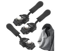Zip Repair Kit de 3 piezas universal con cremallera fija - No Sew Replacement Slider | Tool Free Instant Fix Zipper Head for Bags Clothing Shoes | Metal Nylon Multi Size Home Travel Outdoor Use