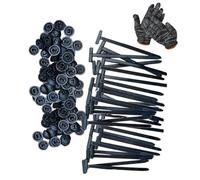 Zip Tie Rivet, Cable Tie Buckle, Nylon Universal Buckle, Automotive Zip Ties, Cable Ties Tool for Car Daily Repair Quick Fix (100pcs)