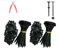 Zip Tie Rivet, Nylon Universal Cable Tie Buckle, 2025 New Heavy Duty Self-Locking Zip Ties Holder with Pin Button Design, UV Resistant Zipties for Car Daily Auto Fixing (100pcs)
