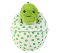 Zip Up Egg Plush - Cute Stuffed Animal Figurine for Kids Teens and Adults | Material with Soft Texture, Adorable Toy Model, Decorative Collectible Doll for Bedroom Living Room Bed Table and STU