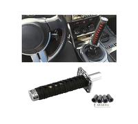 zipelo Samurai - Pomo de cambio de marchas corto de 15 cm con 4 adaptadores, palanca de cambios Samurai universal para la mayoría de automóviles de transmisión automática (negro)