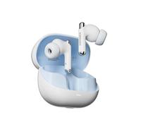 ZIPFORCE Auriculares inalámbricos true wireless, in-ear completos, Bluetooth 5.3, 4 micrófonos, ENC para llamadas claras, control táctil, 40h reproducción, IPX5, livianos. TWS prácticos.