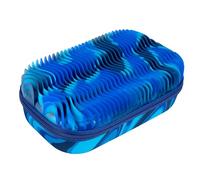 ZIPIT Caja de lápices Ondulada para, Formas Azules, Wavy Pencil Box, Ondulado
