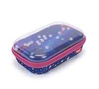 ZIPIT Estuche de Lápices con Tapa Transparente para Niñas/Cartuchera de Estrellas para la Escuela/Estuche de Gran Capacidad
