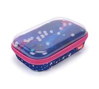 ZIPIT Estuche para lápices con Parte Superior Transparente para niñas, Estuche Escolar de Gran Capacidad, Estrellas