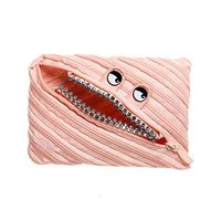 ZIPIT Grillz Estuche para niñas | Gran capacidad Estuche para lápices para la escuela | Estuche escolar para niños (durazno)