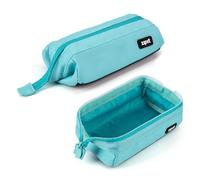 ZIPIT Lenny Estuche Escolar, Estuche de Gran Capacidad con Cremallera y Apertura Amplia, Verde Agua