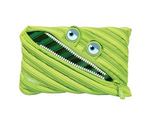 ZIPIT Wildlings Estuche para niños | Gran capacidad Estuche para lápices para la escuela | Estuche escolar para niñas y niños (verde)