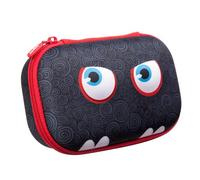 ZIPIT Wildlings Estuche para niños | Grande Estuche para lápices | Estuche escolar para niñas y niños (negro)