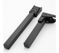Zipits Patas de Mesa Plegables de 90°,2 Unidades Patas de Mesa Plegables Bisagras Autoblocantes Patas de Mesa Plegables,para Cama,Armario Ordenador Portátil Sofá,Negro (50CM)