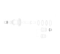 ZIPP Juego Tapones Extremos Cognición Trasera V2 Db 12x142 Conjunto Tapa Final, Unisex, Negro, 12 x 14 Inch